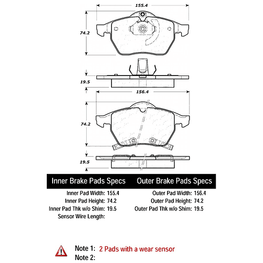Pastillas Freno POSIQUIET 104.07360