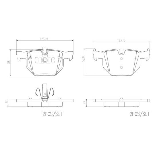 Pastillas Freno BMW 325 Touring 2004-2013 Trasero