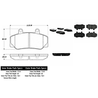 Pastillas Freno Volvo 740 1984-1994 Delantero 4