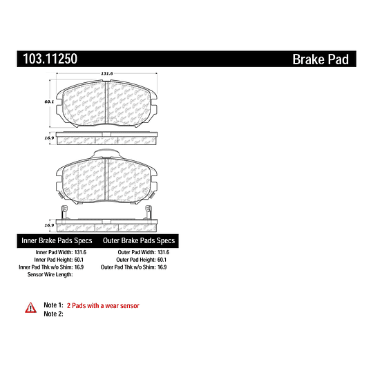 Pastillas Freno Chevrolet Malibu 2013-2015 Delantero