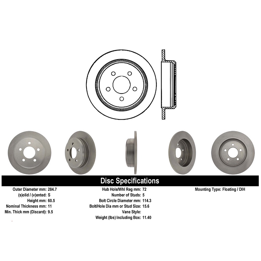 Disco Freno Jeep Grand Cherokee 1993-1998 Trasero 2