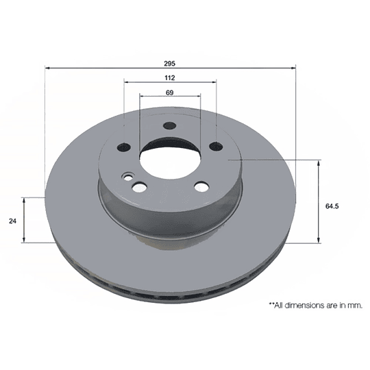 Disco Freno MOTAQUIP LVBD1989