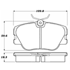 Pastillas Freno Mercedes Benz 300E; 300CE 1984-1996 Delanter 4