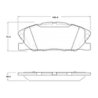 Pastillas Freno Dodge Charger 2011-2023 Delantero 4
