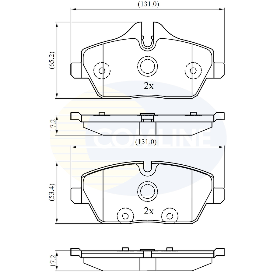 Pastillas Freno Mini Cooper Convertible 2009-2015 Delantero 3