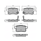 Pastillas Freno Acura TSX 2009-2014 Trasero 3
