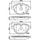Pastillas Freno BMW 520d 2017-2023 Trasero 3