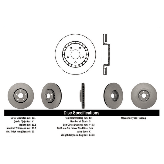 Disco Freno COMLINE ADC01124V