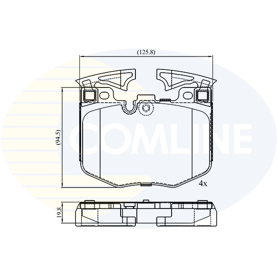 Pastillas Freno BMW 530i 2017-2023 Delantero 3