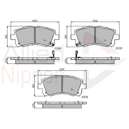 Pastillas Freno ALLIED NIPPON ADB3722