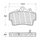 Pastillas Freno Porsche Boxter 1996-2004 Delantero 4
