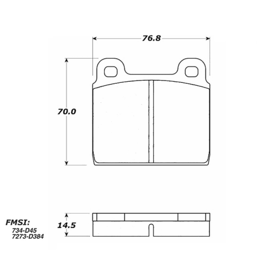 Pastillas Freno PQPRO 500.00450