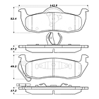 Pastillas Freno Nissan Armada 2004-2015 Trasero 3