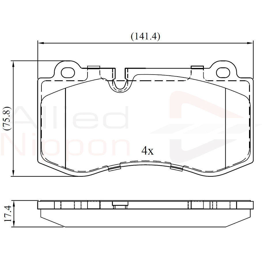 Pastillas Freno Mercedes Benz SL550 2001-2011 Delantero 3