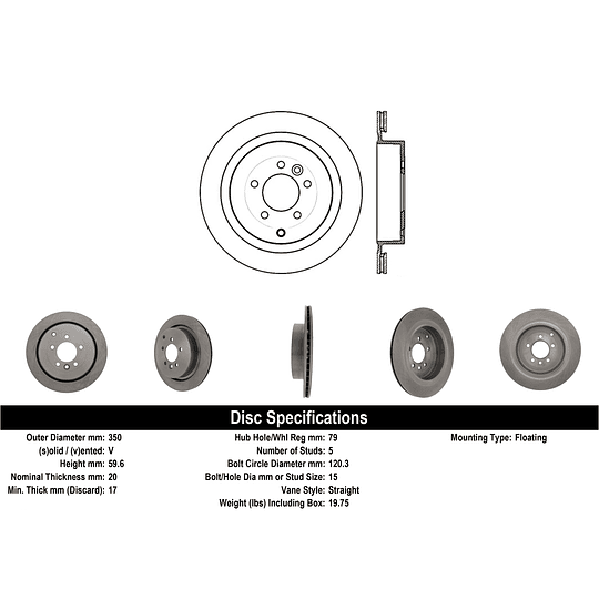 Disco Freno MOTAQUIP LVBD1194Z