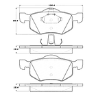 Pastillas Freno Lincoln Zephyr 2006-2006 Trasero 4