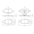 Pastillas Freno Citroën Berlingo 2009-2018 Delantero 3