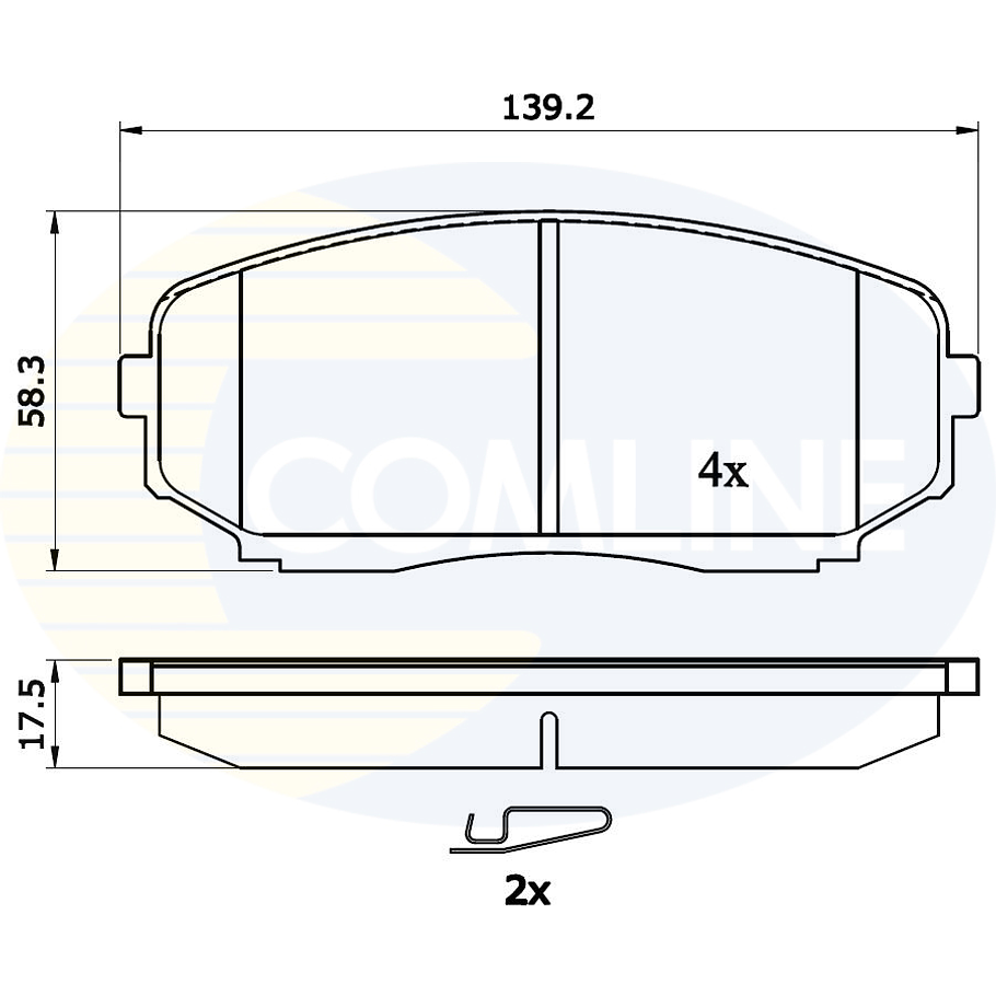 Pastillas Freno Mazda CX-9 2007-2015 Delantero 3