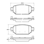 Pastillas Freno Mazda CX-3 2016-2023 Trasero 3