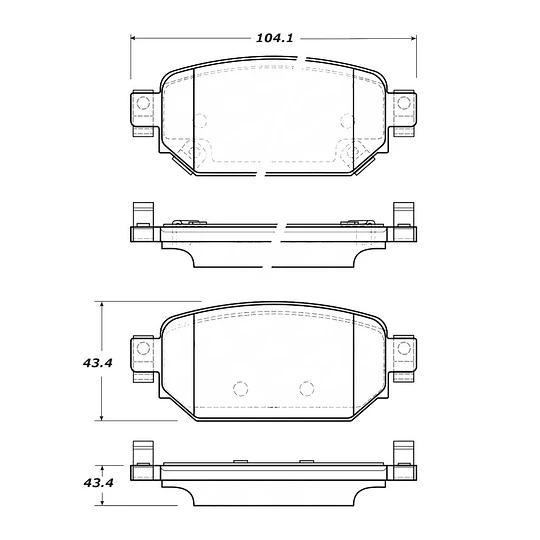 Pastillas Freno Mazda CX-3 2016-2023 Trasero