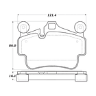 Pastillas Freno Porsche 911 Carrera 2005-2012 Delantero, Tra 3