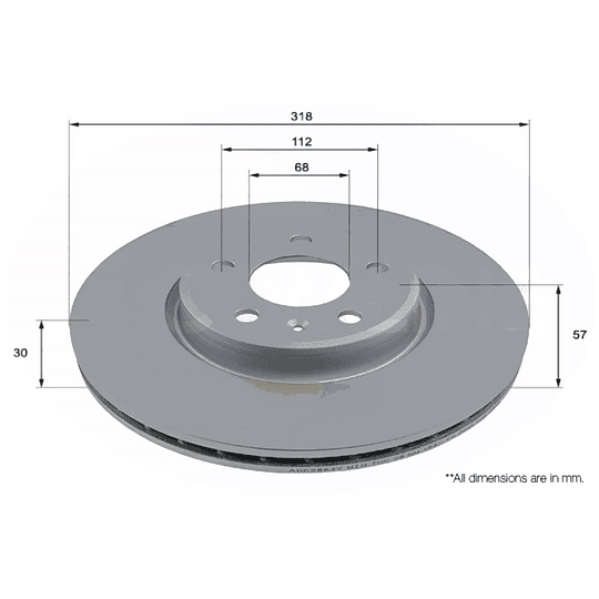 Disco Freno MOTAQUIP LVBD1827