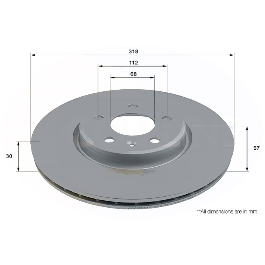 Disco Freno MOTAQUIP LVBD1827 2
