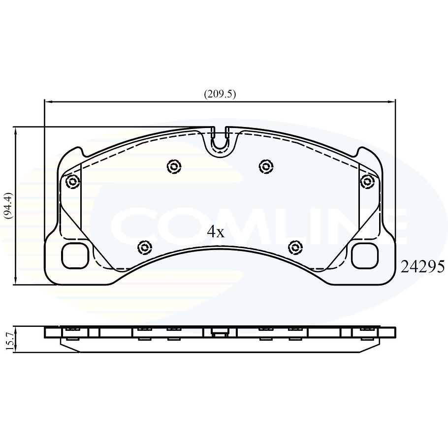 Pastillas Freno Volkswagen Touareg 2002-2010 Delantero 3