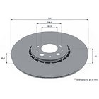 Disco Freno Volvo XC90 2003-2015 Delantero 3