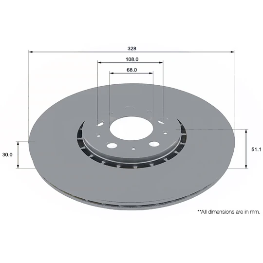 Disco Freno Volvo XC90 2003-2015 Delantero