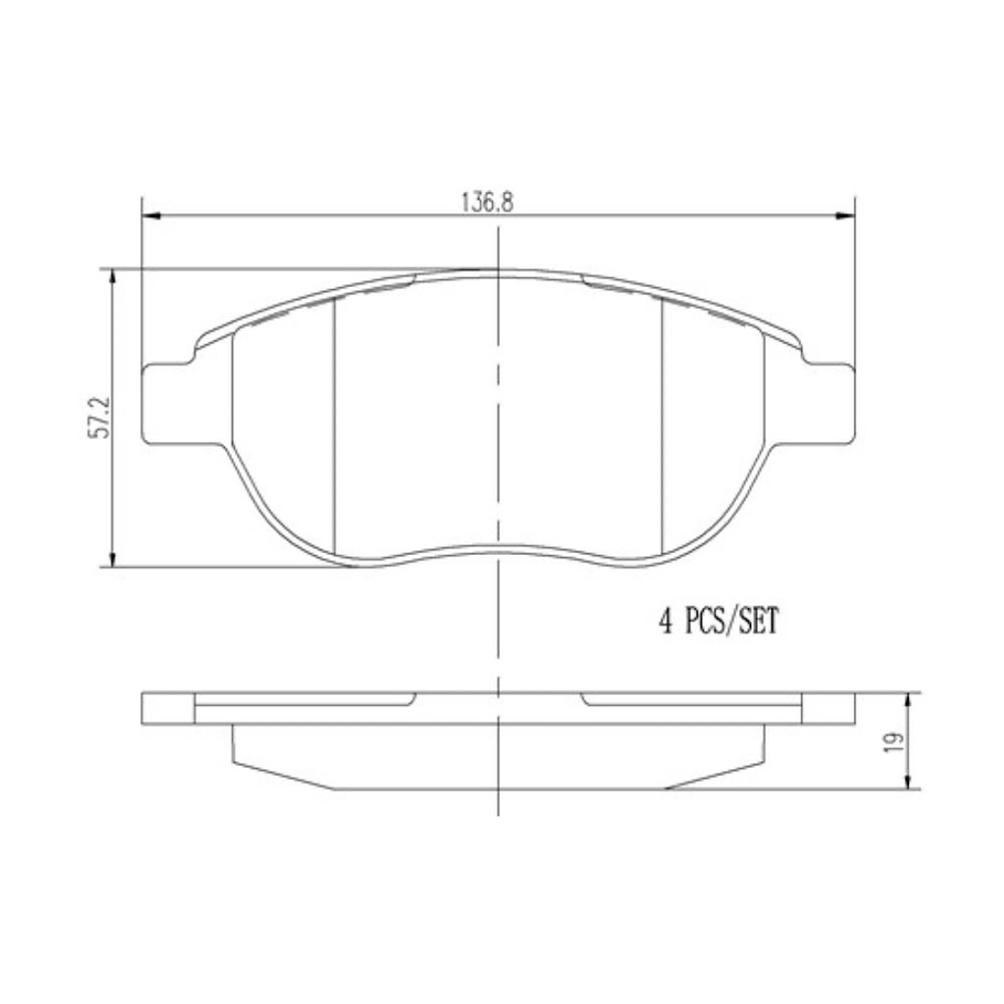 Pastillas Freno Peugeot 207 Van 2006-2014 Delantero 2