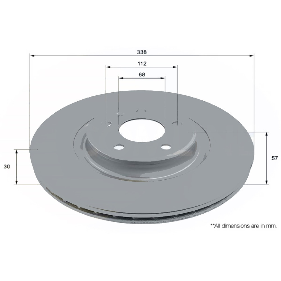 Disco Freno Audi A4 2016-2023 Delantero 4