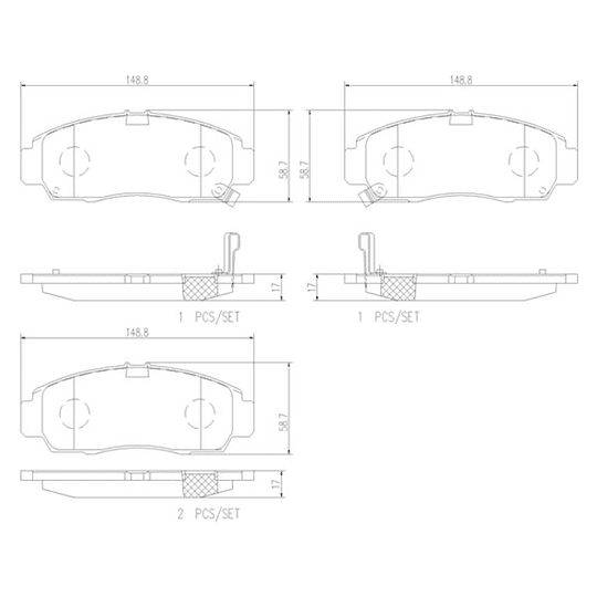 Pastillas Freno MOTAQUIP LVXL1149