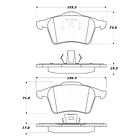 Pastillas Freno Volvo V50 2004-2012 Delantero 4