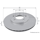 Disco Freno Honda CR-V 1997-2001 Delantero 4