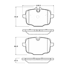 Pastillas Freno BMW Alpina B7 2015-2022 Trasero 3