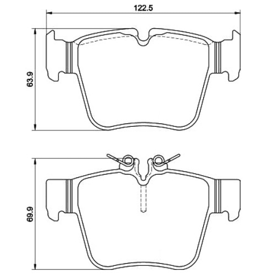 Pastillas Freno Mercedes Benz GLC300 2016-2023 Trasero