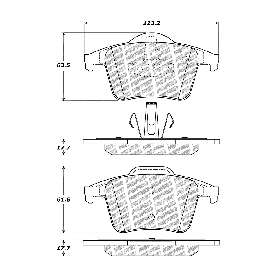 Pastillas Freno PQPRO 500.09800 1