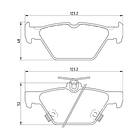 Pastillas Freno Subaru Legacy 2014-2019 Trasero 4