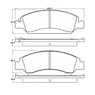 Pastillas Freno GMC Yukon 2015-2020 Delantero 2