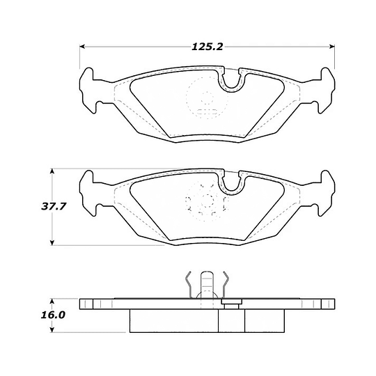 Pastillas Freno BMW 324td 1982-1994 Trasero