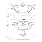 Pastillas Freno Mercedes Benz C280 1994-2000 Delantero 3