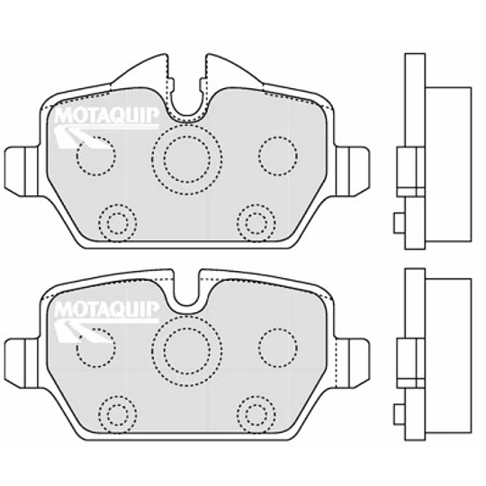 Pastillas Freno BMW 316 2004-2013 Trasero