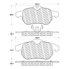 Pastillas Freno SAAB 9-3 Estate 2004-2014 Delantero 3
