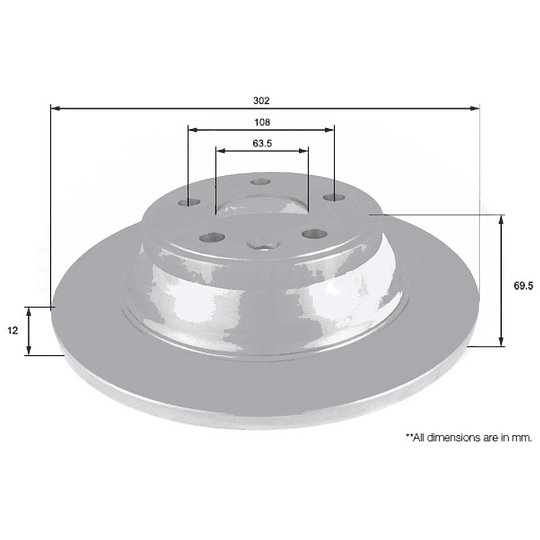 Disco Freno COMLINE ADC1923