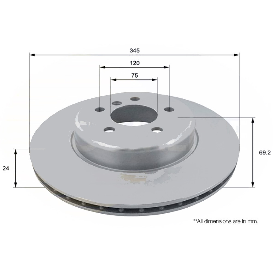 Disco Freno BMW 535i GT 2017-2023 Trasero 4