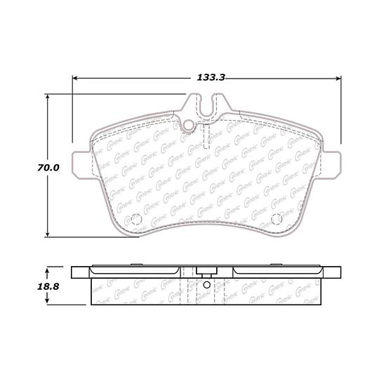 Pastillas Freno CENTRIC 300.13570