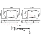 Pastillas Freno Audi RS7 2013-2019 Trasero 3