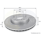 Disco Freno COMLINE ADC0553V 4
