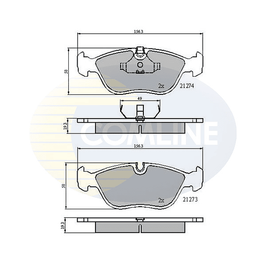 Pastillas Freno COMLINE CBP0719